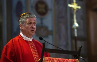 Cardinal Blase Cupich of Chicago, under whose canonical authority the Canons Regular of St. John Cantius are. Daniel IbanezCNA